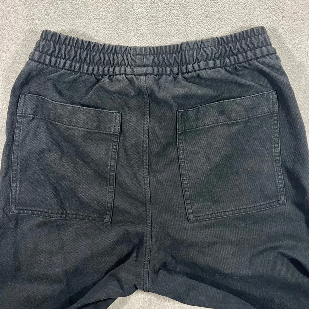 UNIQLO Utility Pants Mens Small Black Cotton Stretch Carpenter Fatigue